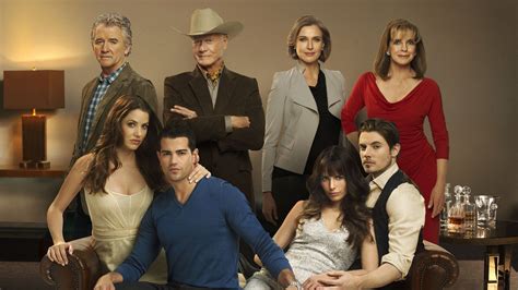 Patrick Duffy as Bobby Ewing, Larry Hagman as JR Ewing, Brenda Strong ...