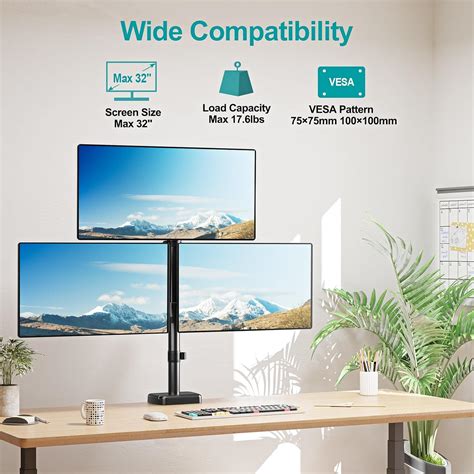 MOUNTPRO MOUNT PRO Triple Monitor Mount for Max 32 Computer India | Ubuy