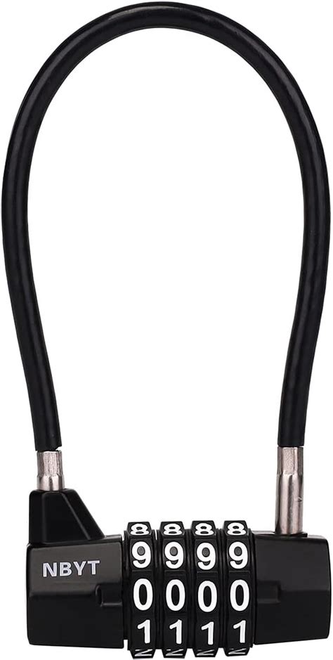 NBYT Steel Cable Padlock - 4-Digit Combination, India | Ubuy