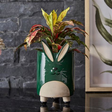 Buy Soil Mates Ceramic Rabbit Planter from Home Centre at just INR 999.0