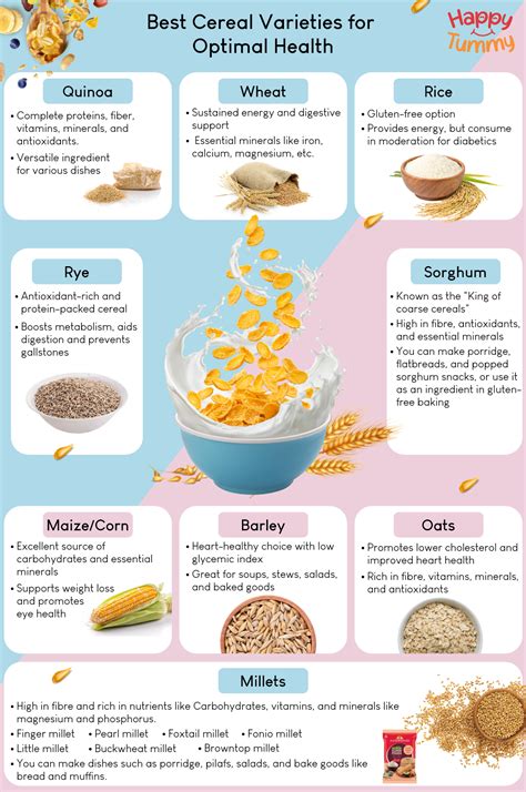 List of cereals: Best Varieties to know - Happytummy