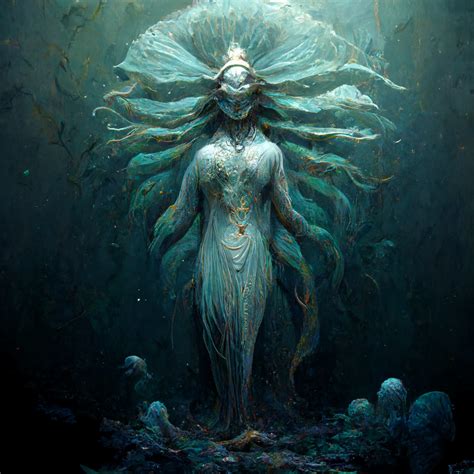 Ondra, Goddess of the Oceans, Moon, and Mourning (AI Art) : r ...