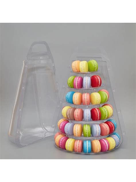 Buy 4/6 Tier Round Cake Stand Tower, Plastic Tiered Cupcake Dessert ...
