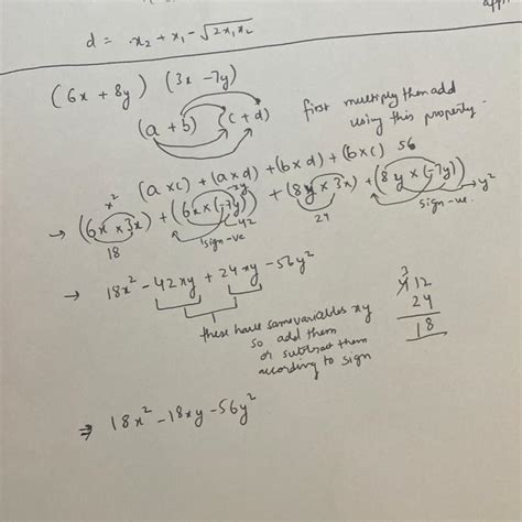 Multiply (6x + 8y) (3x - 7y) - Brainly.in