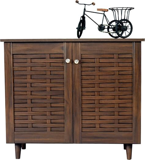 DeckUp Minang 3-Door Engineered Wood Shoe Rack (Dark Wenge, Matte ...