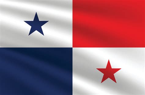 National flag of Panama. Panama Flag. Waving Panama flag. 45366746 ...