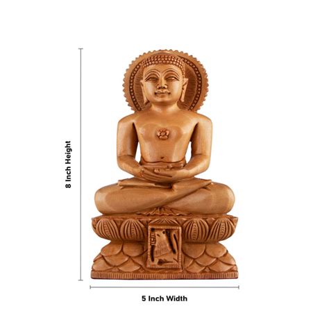 Giri - Mahaveer Swami Statue | Wooden Statue | Wooden Mahaveer Swami Statue