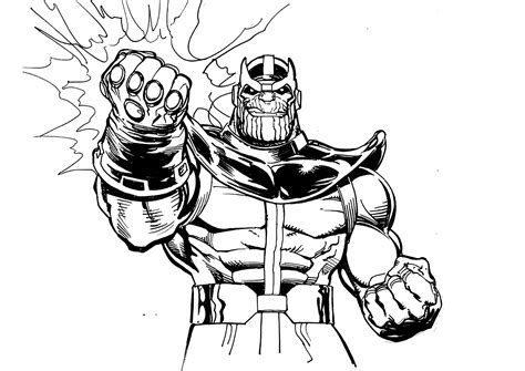 Thanos - Thanos Coloring Pages