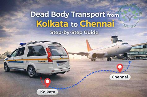 Dead Body Transport Kolkata to Chennai | Process, Cost & Documents Guide