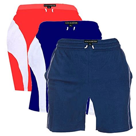 Buy KimKarter Men's Cotton Shorts Pack of 3 at Amazon.in