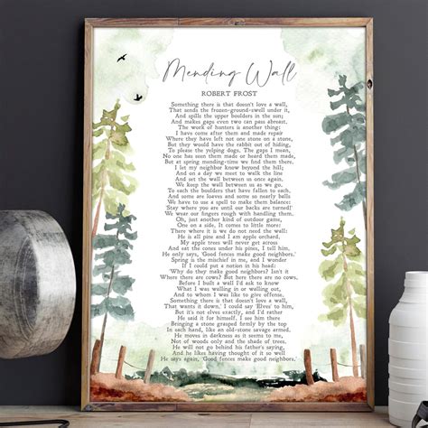 Mending Wall | Robert Frost | Poem | Borders | Neighbours | Inspiration ...