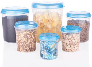 QUISTAL Plastic Grocery Container - 1 kg, 2 kg, 3 kg, 5 kg, 7 kg, 10 kg ...