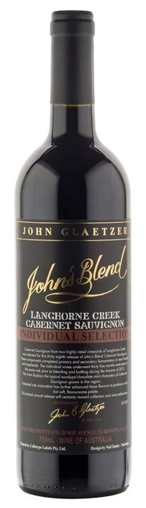 John's Blend Cabernet Sauvignon 750ml - OurCellar.com.au