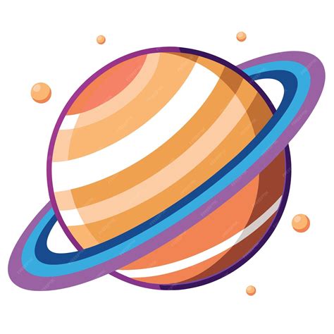 Saturn planet clipart vector art and illustration | Premium AI ...