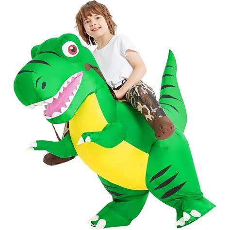Snapklik.com : Inflatable Dinosaur Costume Kids, Ride On T-rex Blow Up ...