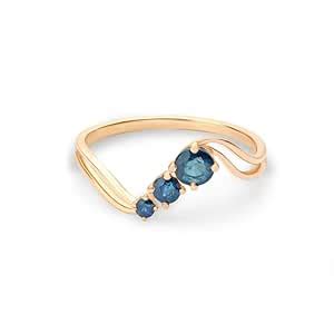 Buy Mia by Tanishq Moonlit Elegance 14KT Blue Sapphire Ring16.75 at ...