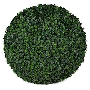 Buy 3rd Street Inn Large Boxwood Topiary Ball - Artificial Plant Set ...