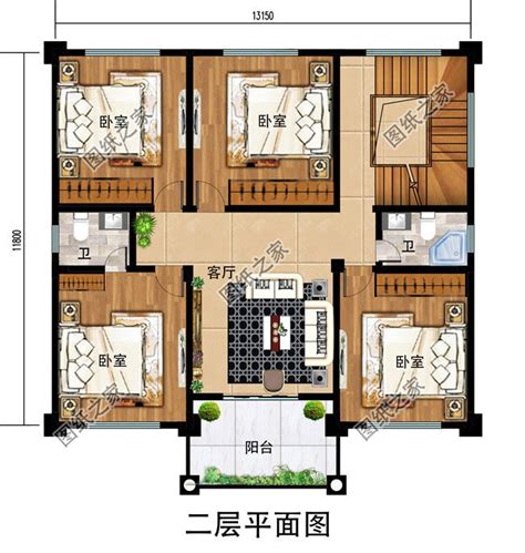 160平方农村三层别墅CAD设计图纸，含外观图片效果图_三层别墅设计图_图纸之家
