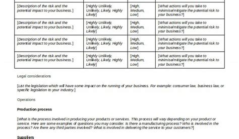 Business Plan Template Word Free Download 的图像结果
