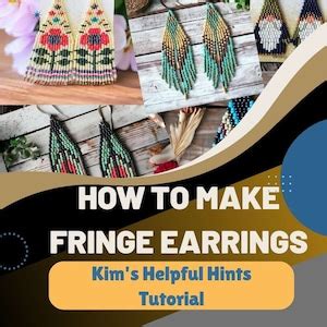 DIY Fringe Earring Tutorial 的图像结果
