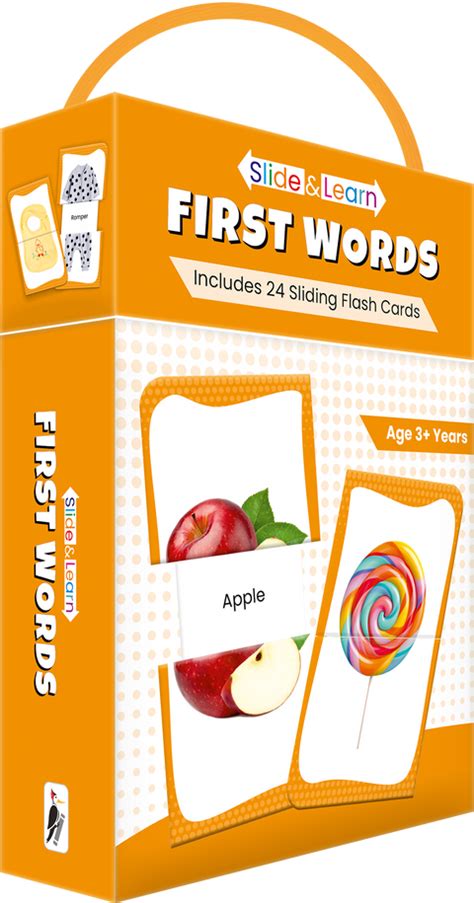 Slide & Learn Flash Cards - FIRST WORDS – Woodpecker Books