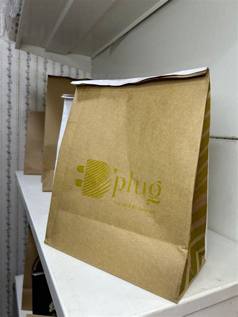 BRANDED KRAFT DELIVERY TAKEOUT BAGS - BROWN - 10.5’’ x 9’’ x 6 ...