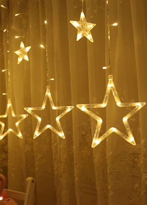 Get Big And Small Stars Curtain String Light at ₹ 999 | LBB Shop