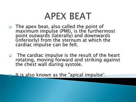 Apex beat | PPTX