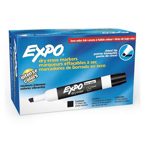 Expo® Dry-Erase Markers, Black | Becker's School Supplies