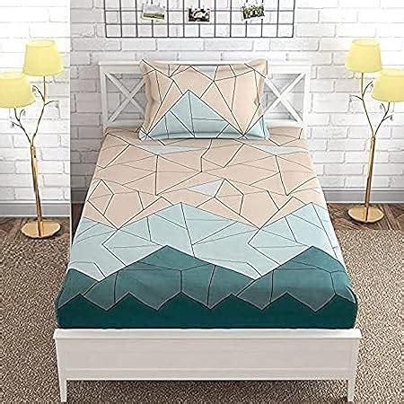 Buy RVANS CREATIONS Cotton Feel Glace Cotton All Round (Elastic Fitted ...