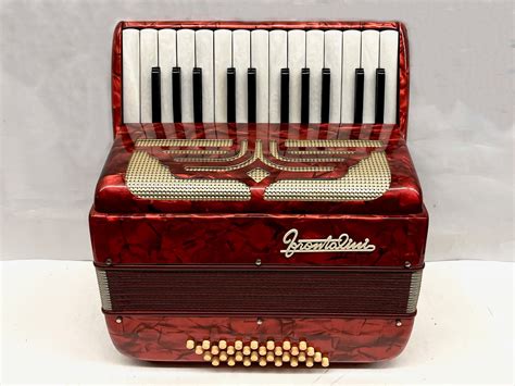 Frontalini Piano Accordion MM 25 Key 32 Bass - Red Lo – Accordions Canada