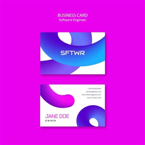 Software Engineer Business Card 的图像结果