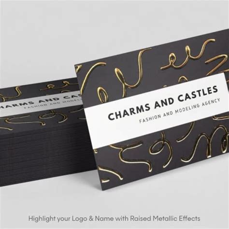 Custom Raised Foil Business Cards | Gold & Silver Visiting Cards