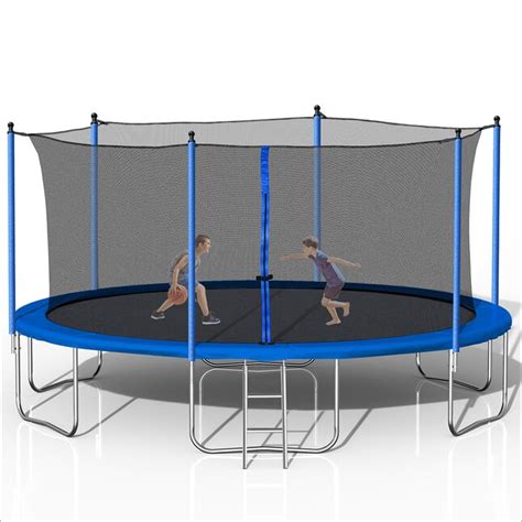 Damerin Trampoline 13-ft Round Kids in Blue HT-013 at Lowes.com