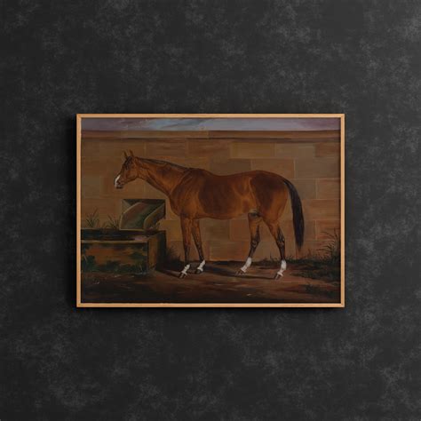 Portrait of Lexington, Vintage Horses Print, Horse Wall Art, Farmhouse Wall Art, Horse Oil ...