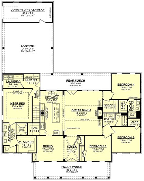 House Floor Plans 4 Bedroom 3 Bath
