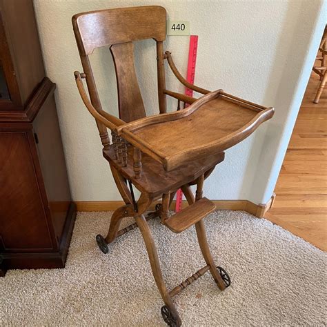 Antique High chair, convertable | EstateSales.org