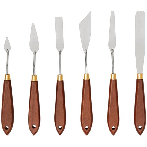 Espátula Metal Basics 6 Peças - Provoca Arte - material de arte