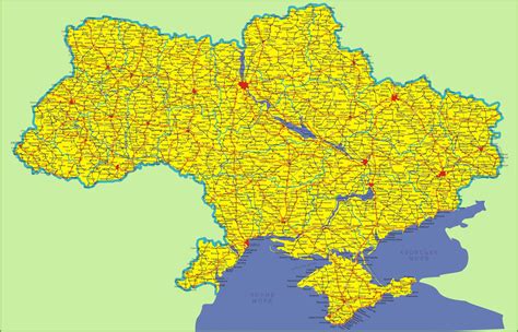 Map Of Ukraine Printable