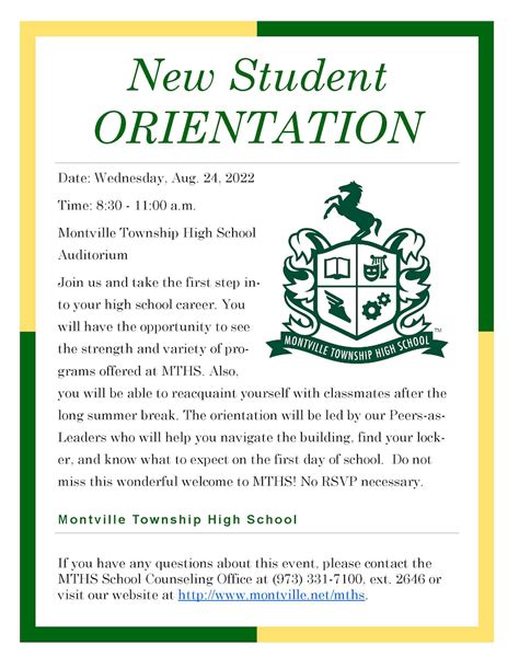 New Student Orientation