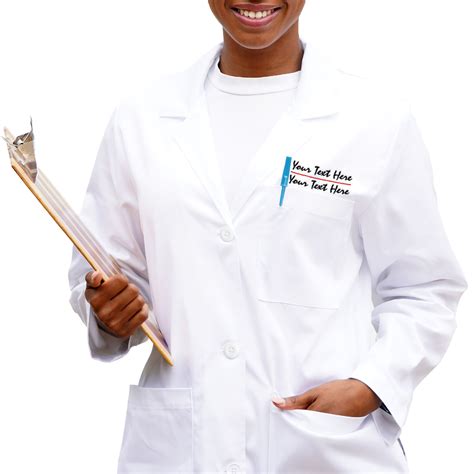 Personalized Embroidered Lab Coat W/ 7 Design Options & Name, Text ...