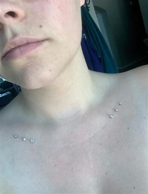 Collar Bone Dermal Piercing