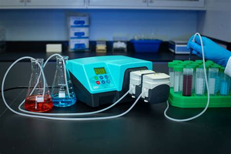 Paristaltic Pump and A Balance on a Table