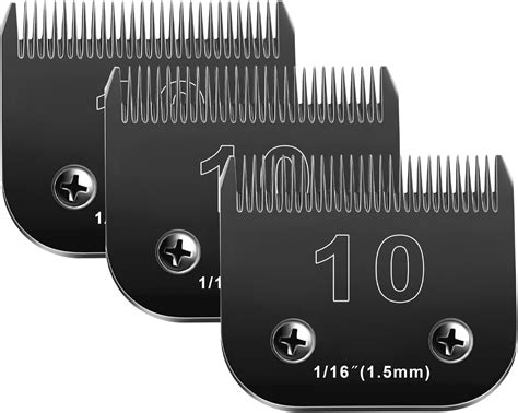 Amazon.com: 10 Blades Dog Grooming Blades Compatible with Andis/Oster ...