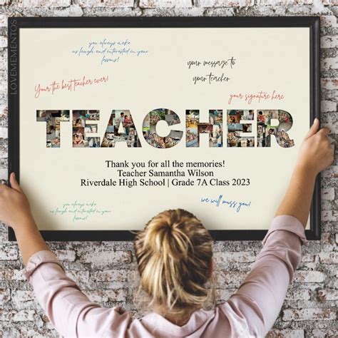 Gift for Teacher From Students, Retirement Gift for Teacher ...