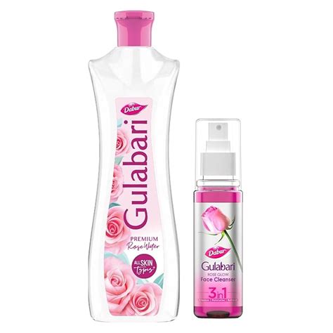 Buy Dabur Gulabari Premium Rose Water – Natural, 400 ml & Dabur ...