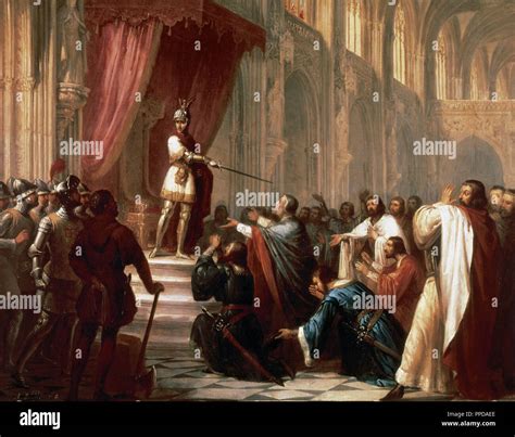 Ramiro II (c.1075-1157), called the Monk. King of Aragon from 1134 ...