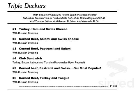 Benjies NY Deli menu in Santa Ana, California, USA