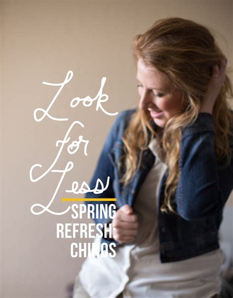 Look for Less: Spring Refresh Chinos - Glisten and Grace