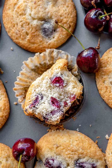 Cherry Muffins Recipe - Dinner, then Dessert